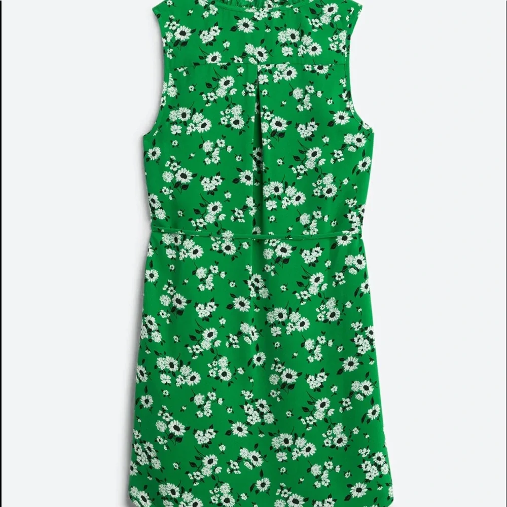 Worn once Market & Spruce Green Floral Jeanie Ruffle Detail Dress - Picture 7 of 8